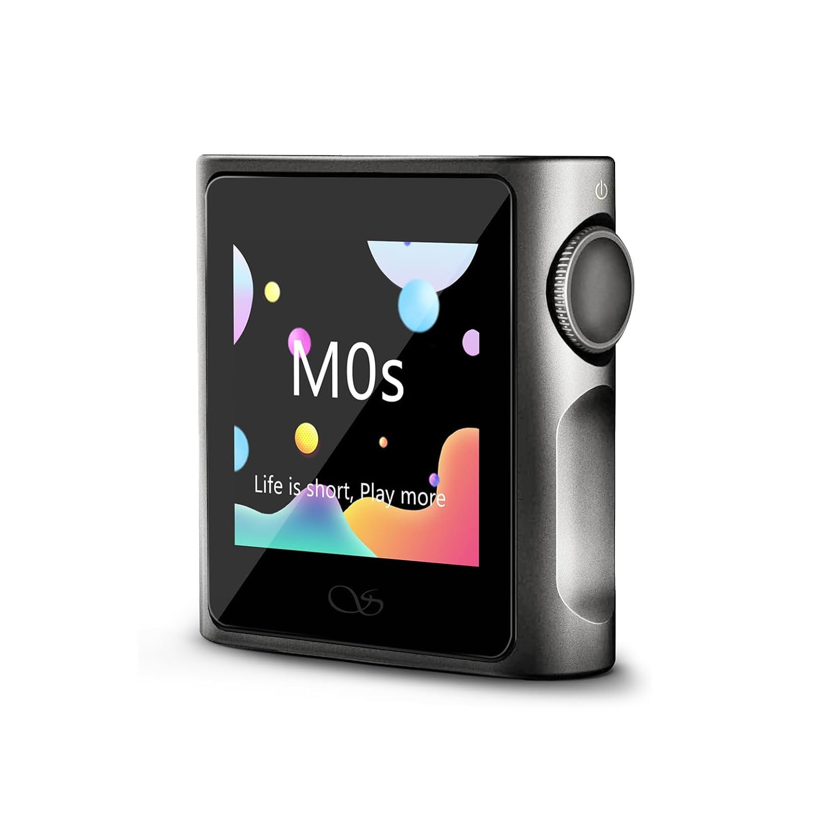 SHANLING M0s - Lettore MP3 Hi-Fi, mini DAC, AMP HD Touch screen, Bluetooth 5.0, supporta audio stereo senza perdita con scheda SD da 2 TB per sport, jogging e allenamento (Titanio, Without SD Card)