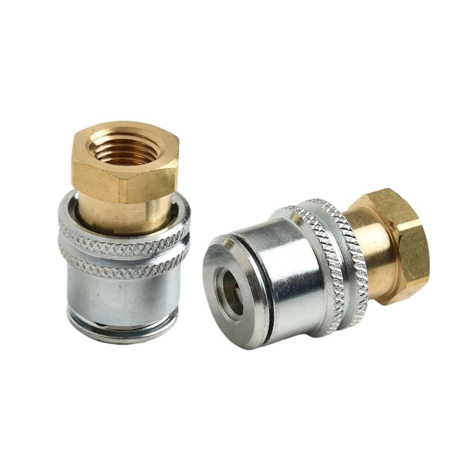 1/2 pezzi Lock On Air-Chuck 1/4NPT adattatore filettato femmina collegamento rapido pneumatico in ottone for accessori valvola di gonfiaggio(2Pcs)