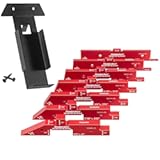 Woodpeckers 3D Setup Blocks&comma; 7 Piece Set&comma; Aluminum&comma; USA Made&comma; 4 Ways to Meaure on each Block&comma; Router & Table Saw Gauge Blocks&comma; Router Bit Height Gauge - 3D-SUB7