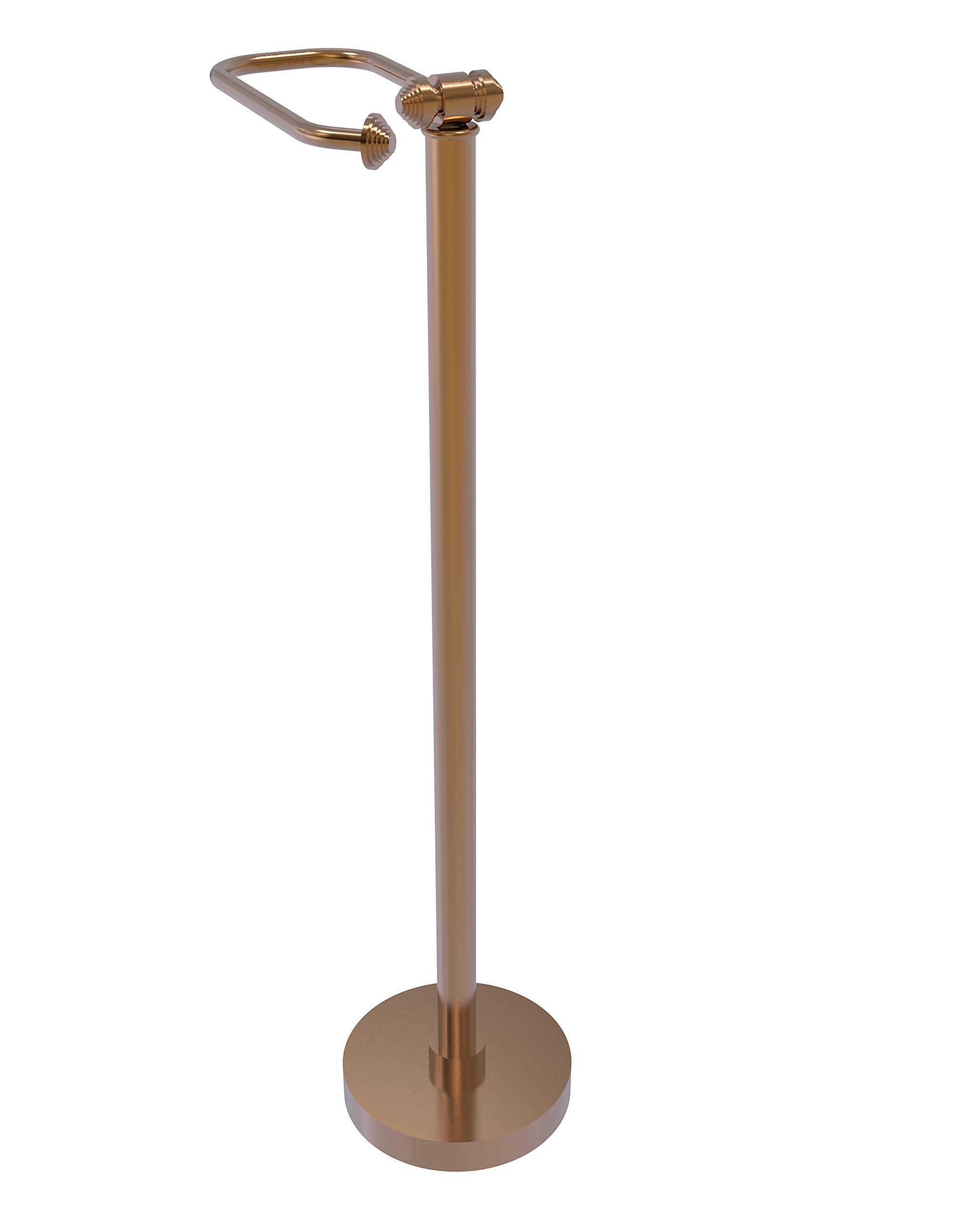 Allied Brass SB-74-BBR Southbeach Collection Free Holder Toilet Tissue Stand, 26-Inch High, Brushed Bronze