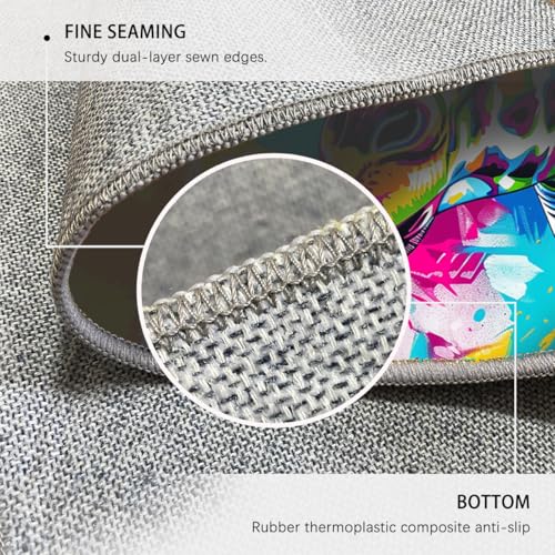 Tapis de sol moderne en splash art imprimé de haute précision