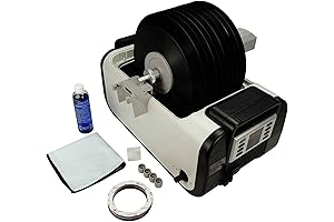 iSonic Motorized Ultrasonic Vinyl Record Cleaner Kit with Vacuum Drying System
