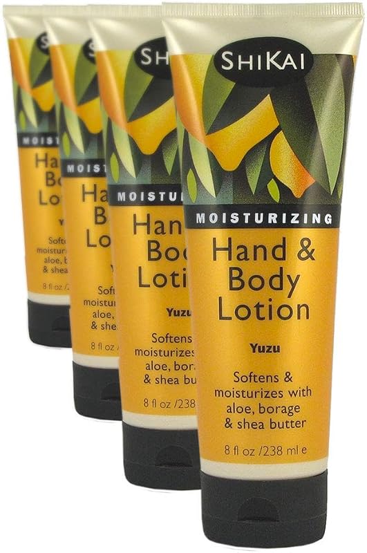 Loção para Mãos e Corpo ShiKai Yuzu com aloe vera e vitamina E, 4 unidades de 227 g