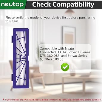 HEPA Filters for Neato D3 D4 D75 D80 D85 65 70e 75 80 85, 7-Pack
