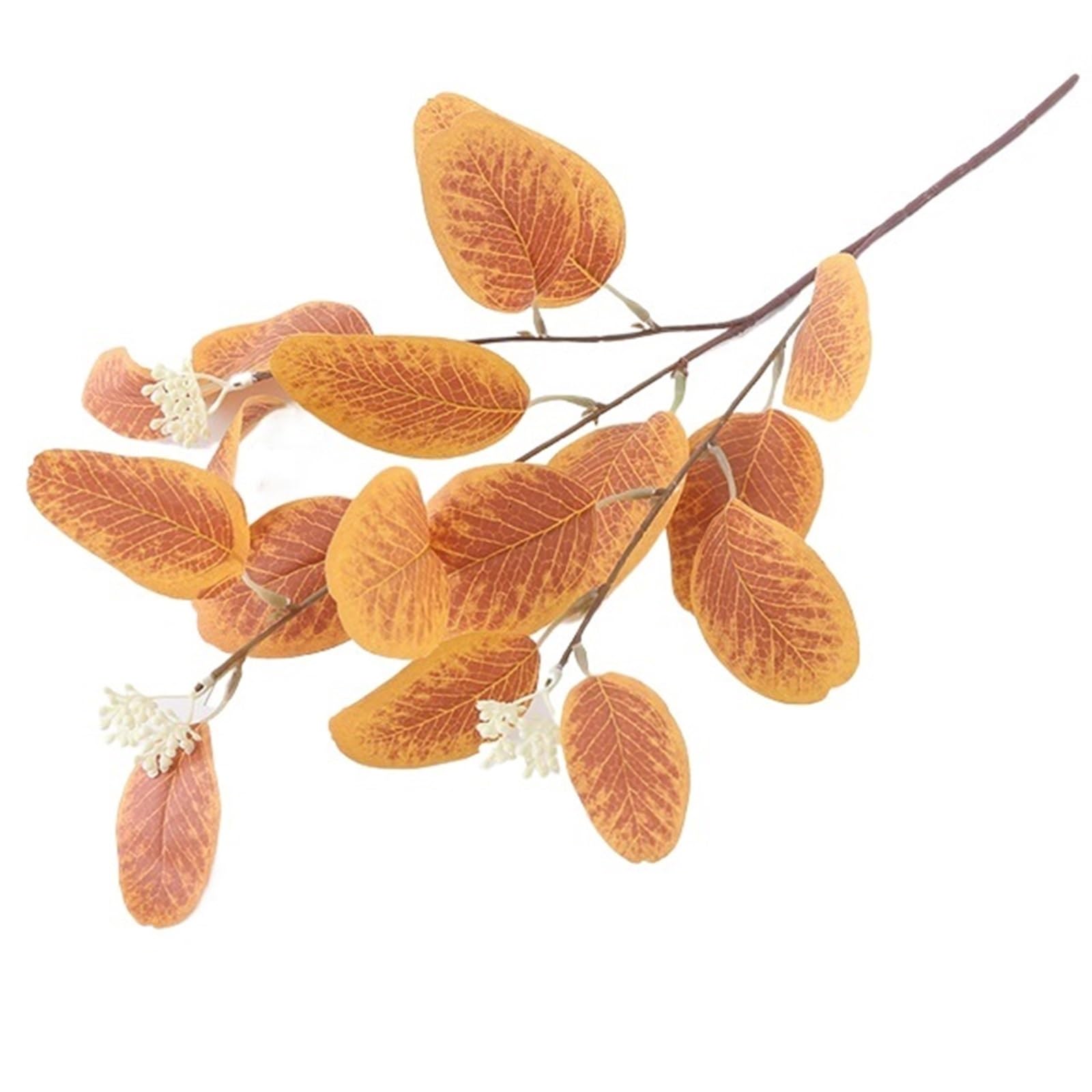 LuoAXINN Artificial Flower Branches 5 Pcs Artificial Flowers Leaves Silk Fake Plants Indoor Living Room Arrangement DIY Home Wedding Decoration(Color3)
