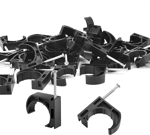 20 PCS 1/2" Half Clamps J-Hook with Nails for PEX,