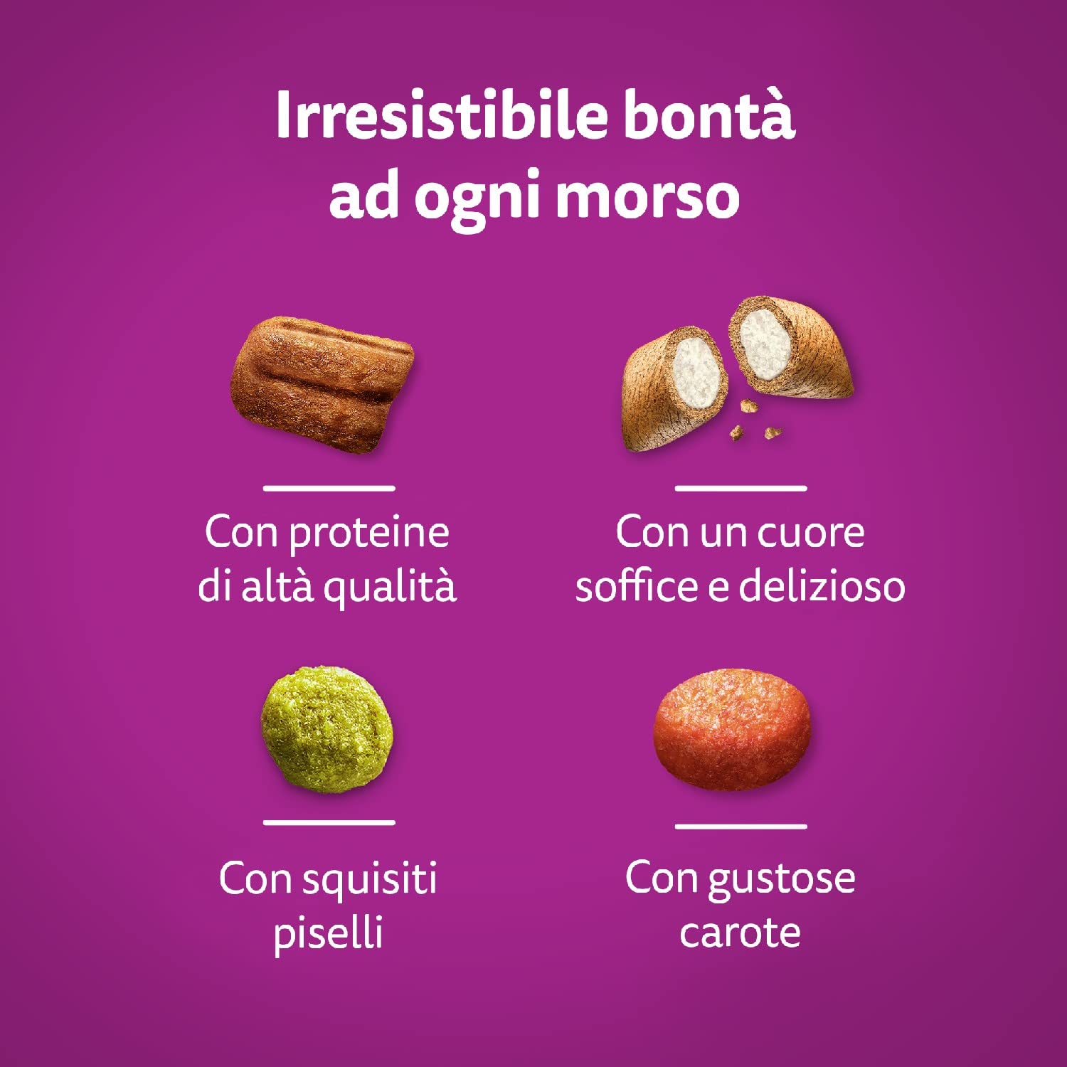 Whiskas Croccantini Adult 1+ con Manzo - Cibo secco per gatti adulti, 14 confezioni da 300 g