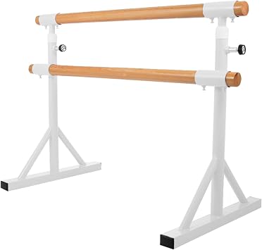 Ballet Barre Portable, Lightweight Adjustable Ballet Bar, Freestanding Barre Equipment Perfect for Adults Children Exercise Balance Flexibility Color White, Size 1 m Pink 1.5 m White 1.5 m
