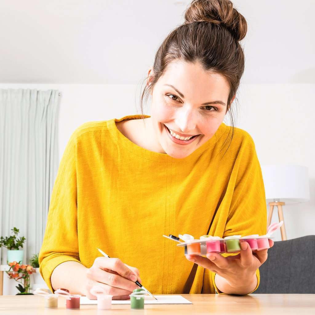 Ravensburger CreArt 23516 - La via del re - Pittura con numeri per adulti, set di pittura fai da te con pennello e colori acrilici, regalo per donne e uomini, pittura per adulti