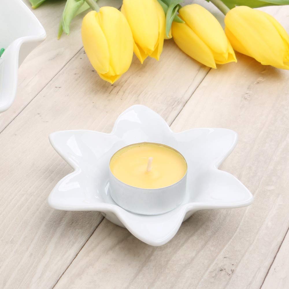 Photophore En Biscuit Blanc Le Houx – 7 X 12 Cm – Déco Intérieure