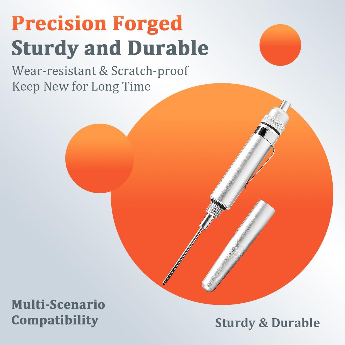Car Precision Oiler, Aluminum Precision Vehicle Oiling Pin Point Applicator with Pocket Clip & Cover, Portable Auto Lubricating Machine Oil Pen, Universal for SUV RV Truck