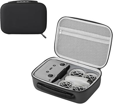 for NEO Carrying Case, EVA Large Capacity Portable Protective Bag, Travel Hard Case Storage Bag for Neo Fly More Combo Accessories Black