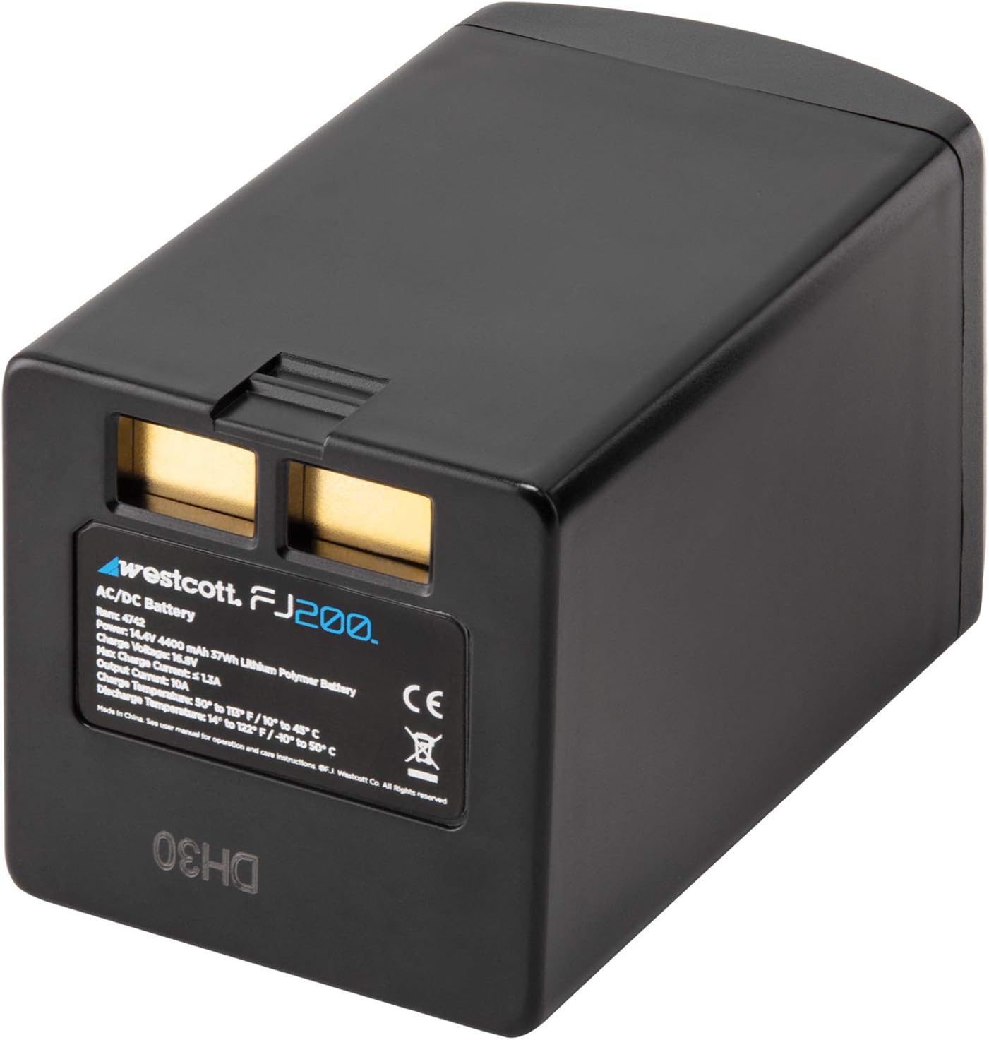 Westcott FJ200 Lithium Polymer Battery - 14.4V 2500mAh 450+ Full Power Flashes and 1.3 Second Recycle Time