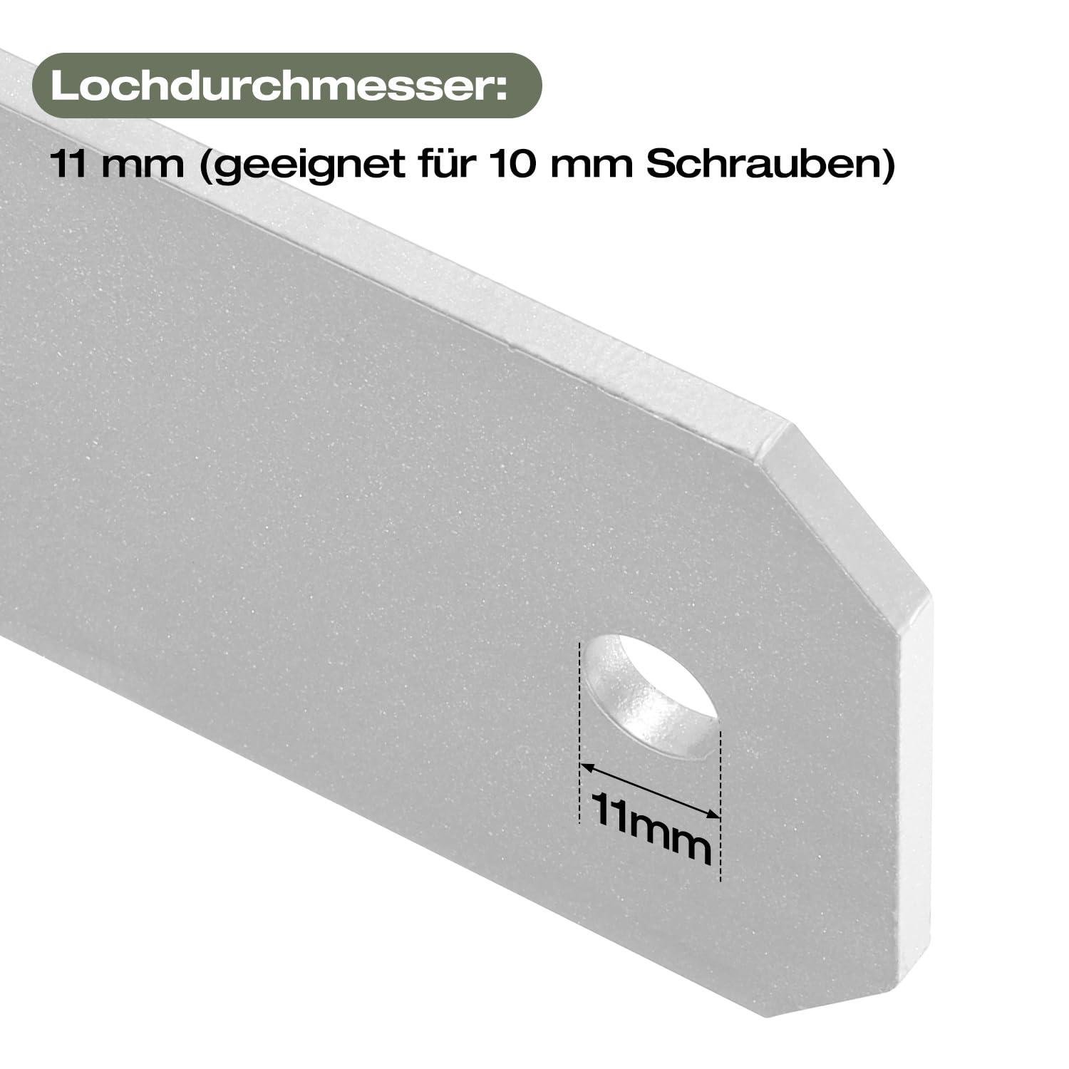 𝐉𝐚𝐱𝐠𝐮𝐨𝐦 H-Pfostenanker 6er Set, H-Prostenträger 121mm aus Stahl für Zaun und Gewächshaus, 600mm Länge, 5mm Materialstärke