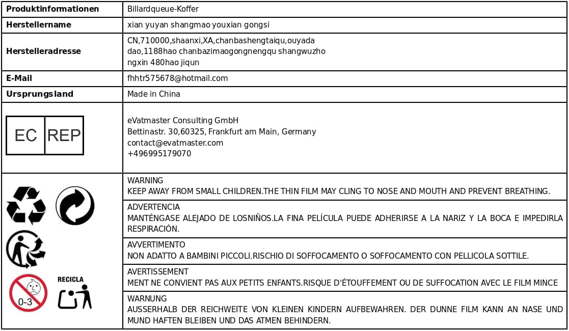 rockible PUプールキューケース クロスボディ 耐摩耗保護 軽量 防水 スリングバッグ 男女兼用 持ち運び ギフト
