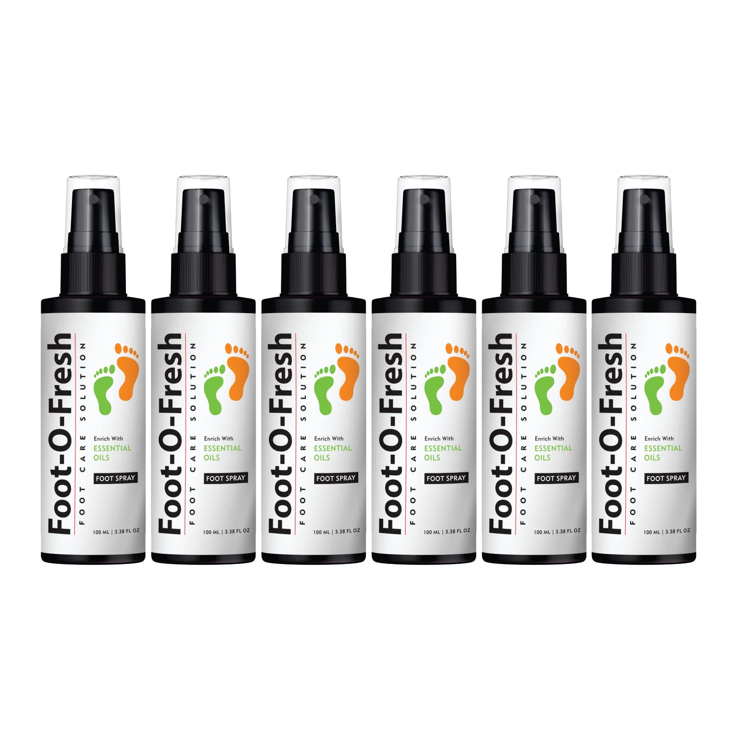 FootOFresh Foot Spray Foot Care Solution Herbal Formulation 100 ml (Pack of 6) Amazon.in