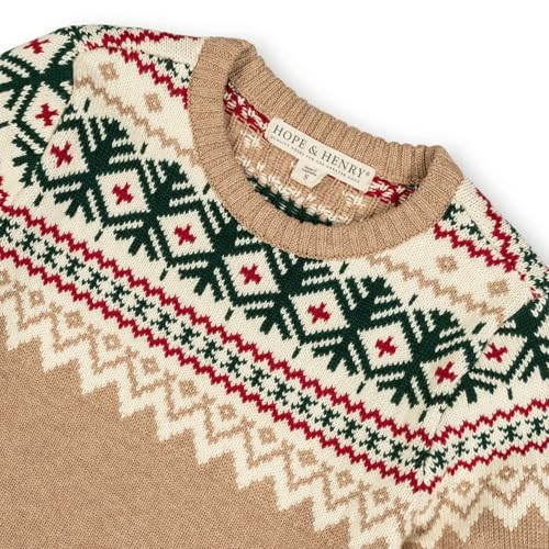 Image of Hope & Henry Boys' Long Sleeve Crew Neck Pullover Sweater