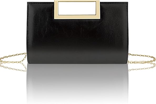 Gets Clutch Purses for Women PU Leather Evening Handbag for Formal Wedding Party Clutches Small Crossbody Bag with Chain