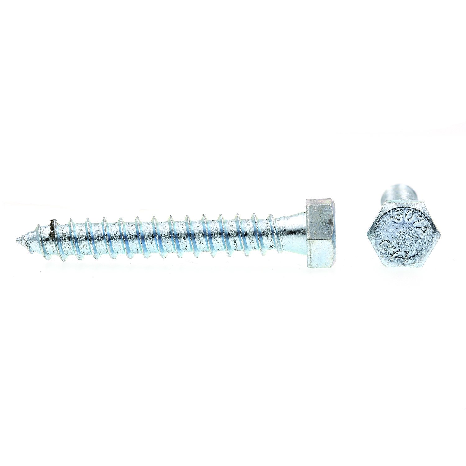 Prime-Line 9056220 Hex Lag Screws, 3/8 In. X 2-1/2 In., A307 Grade A Zinc Plated Steel (50 Pack)