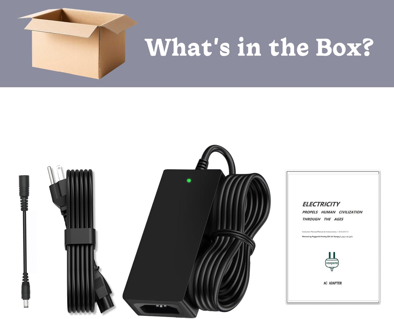 54V 130W AC DC Adapter Compatible with NETGEAR GS108PP GS108PP-100NAS GS108PP-100AJS 8-Port Gigabit Ethernet Unmanaged PoE Switch GS108LP GS108LP-100NAS EPS130W ADS-150DK-48-1 540130E GS116LP