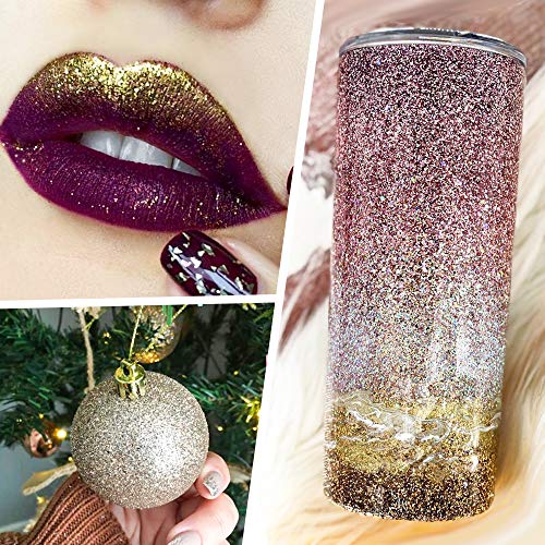 Fine Glitter for Resin 150g, Premium Craft Glitter, Resin Extra Fine Holographic Glitter Multi Purpose Dust Powder, Sparkle Cosmetic Glitter for Nails Body Face Eye Makeup (Rose Pink)