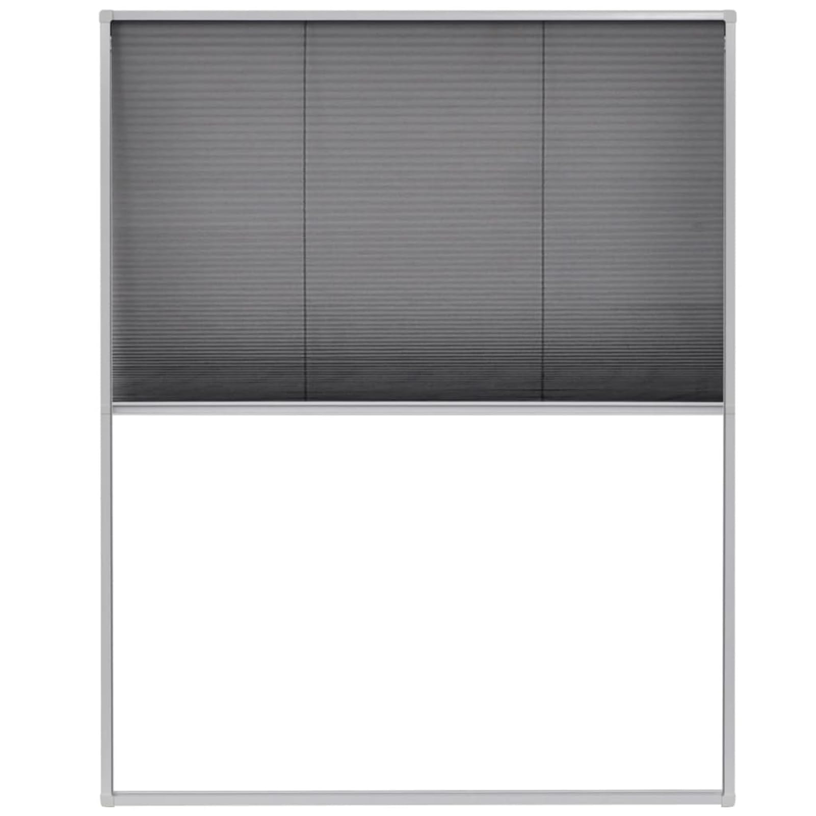Gecheer Insektenschutz-Plissee, mit feinem Fiberglas-Maschen und Alurahmen, für Dachfenster, 80 x 100 cm, für Zuhause und Schlafzimmer