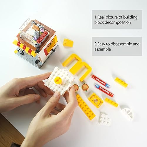 Miniatura 5 de LITTCO Bloques de construcción City Street View Juguete de construcción 3D Bloques de juguete de ladrillos DIY Juguetes de construcción Decoración