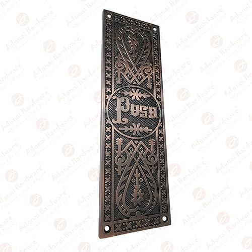 Adonai Hardware Decorative Aluminium Push Plate (10.2 Inch "Push", Oil Rubbed Bronze) - Thumbnail 3