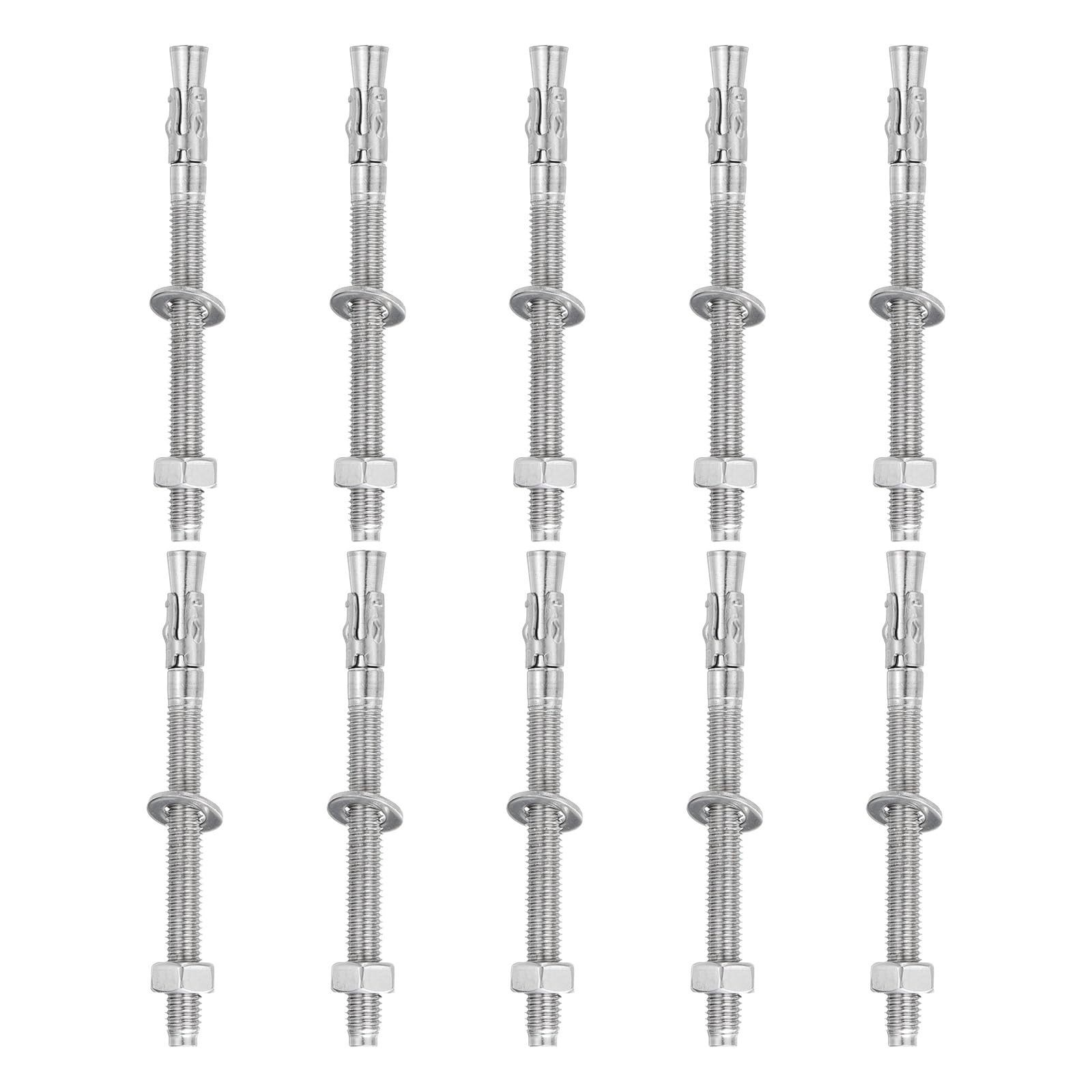 Ancrage à cale robuste en acier inoxydable pour fixation de platine en béton