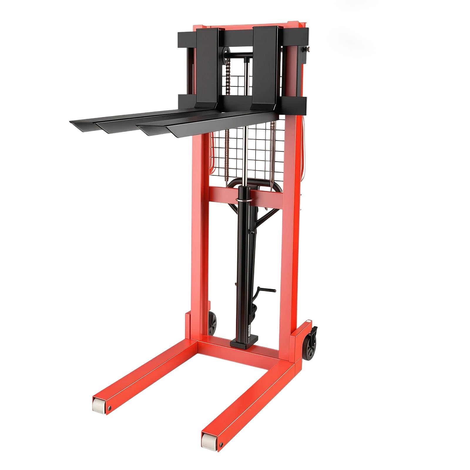 Cenz-888 pallet truck Hand Stacker 2T 90cm Fork Adjustable Width Swivel Wheels for Storage Workshop
