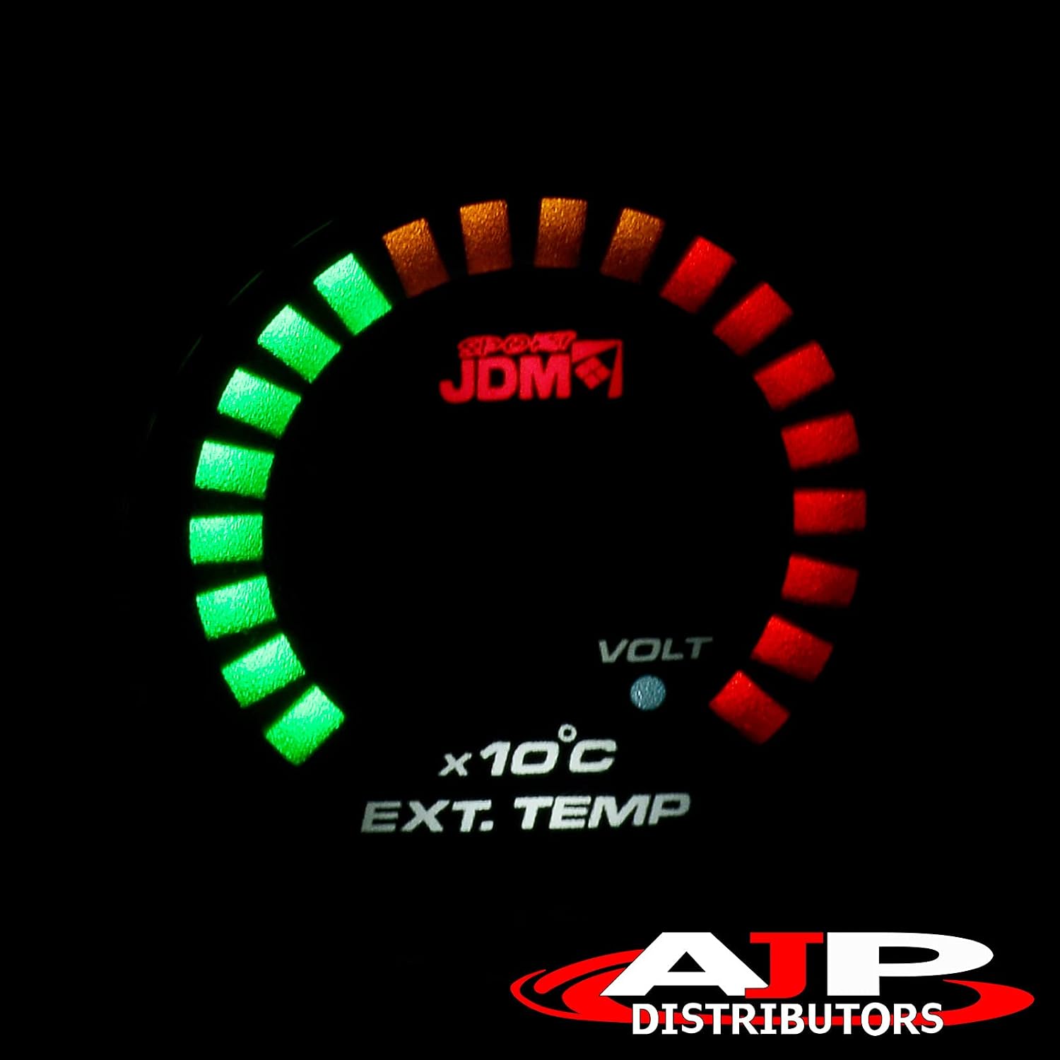 AJP Distributors Performance Racing Universal Car Auto JDM Sport Smoked Tint Digital Blue LED 2" INCH 52MM Turbo Exhaust Gas Temperature Meter Gauge Electric Multicolor Display Monitor + EGT Sensor