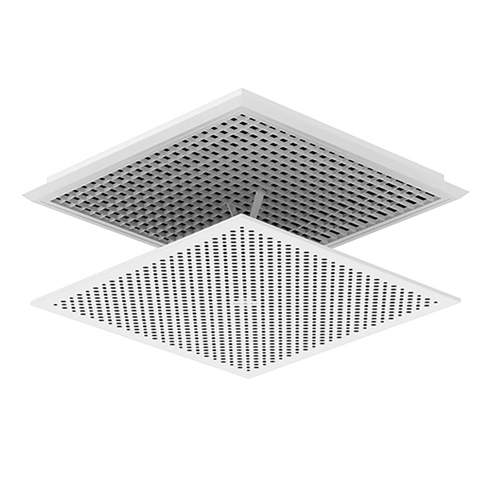 Air Deflectors for Ceiling Vents Square, Air Conditioning Vent Deflector, Flexible and Adjustable, 11.8×11.8 in