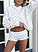 Argeousgor Polka Dot Hoodie and Shorts Set for Women Long Sleeve Oversized Hoodie and Matching Shorts 2 Piece Outfits Y2k Sweatsuits Sweat Set s