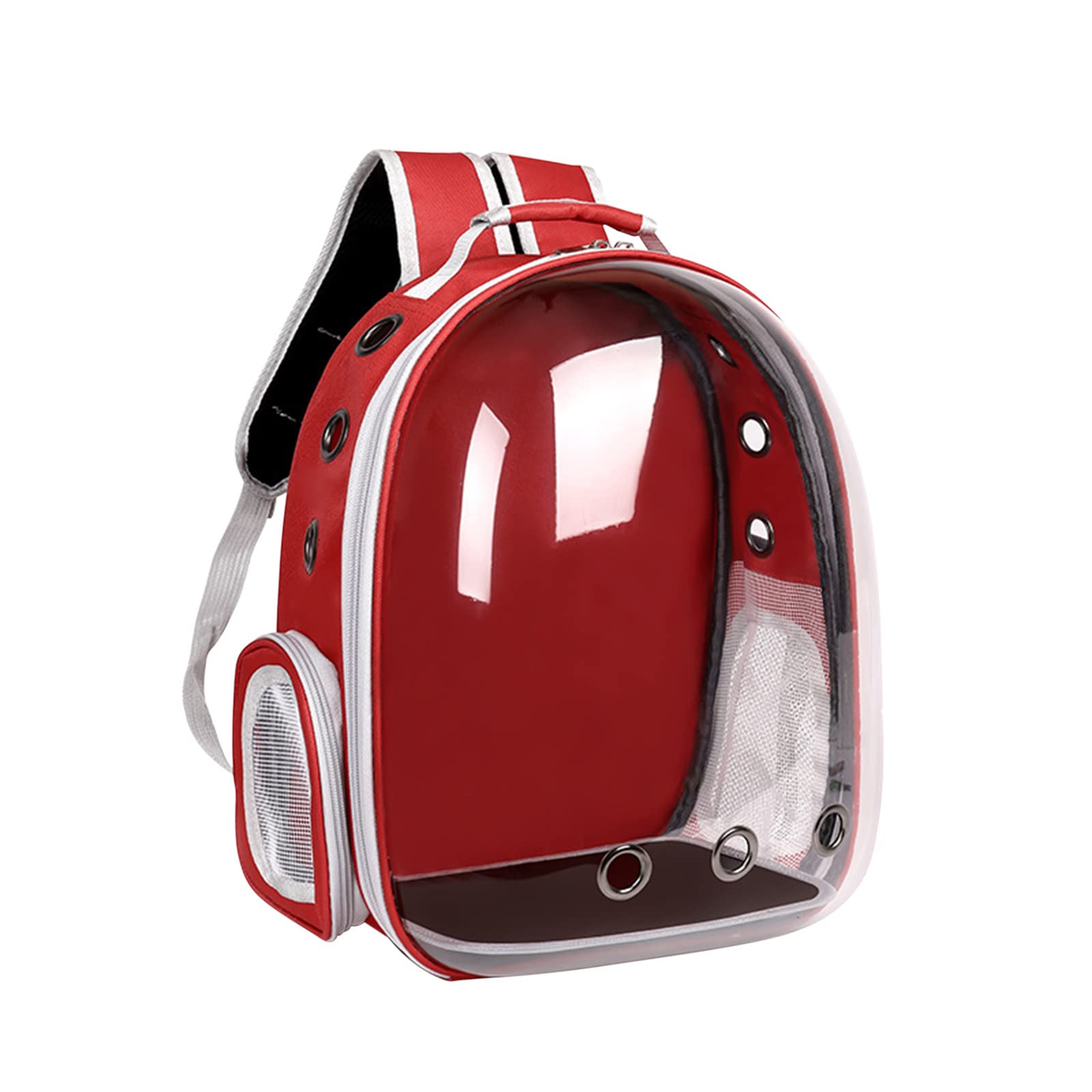 Katzen-Rucksack, Haustier-Luftpolster-Rucksack, von Fluggesellschaften zugelassen, belüfteter, transparenter Raumkapsel-Rucksack, Haustier-Reise-Tragetasche for kleine, mittelgroße Katzen und Welpen/8