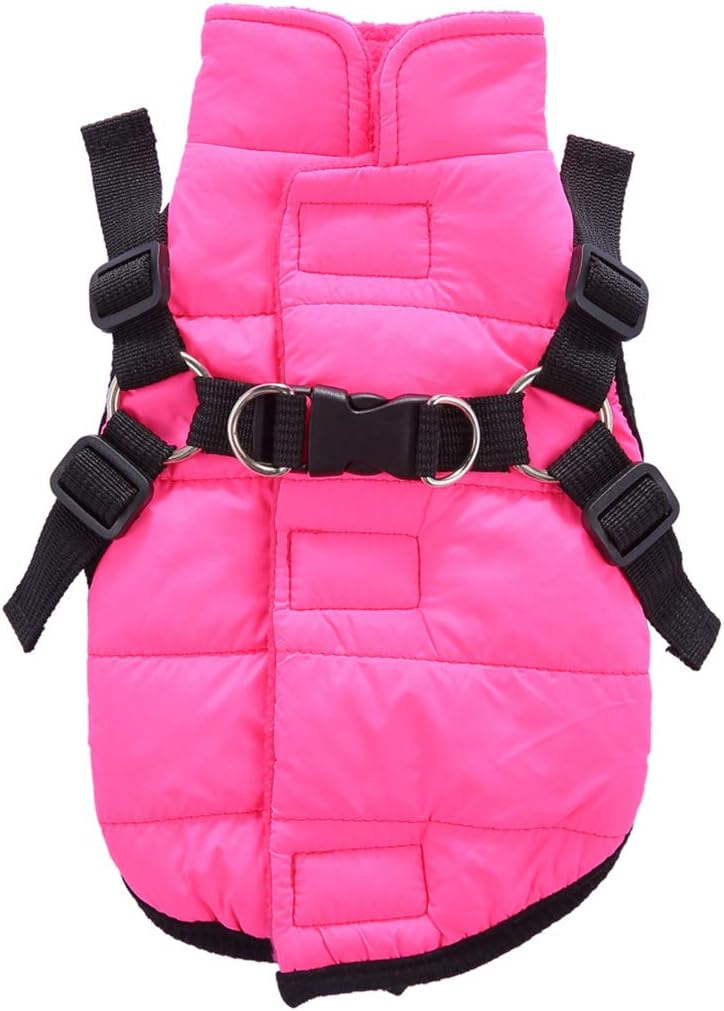 GabeFish Puppy Winter Fleece Coat with Leash Ring, Dogs