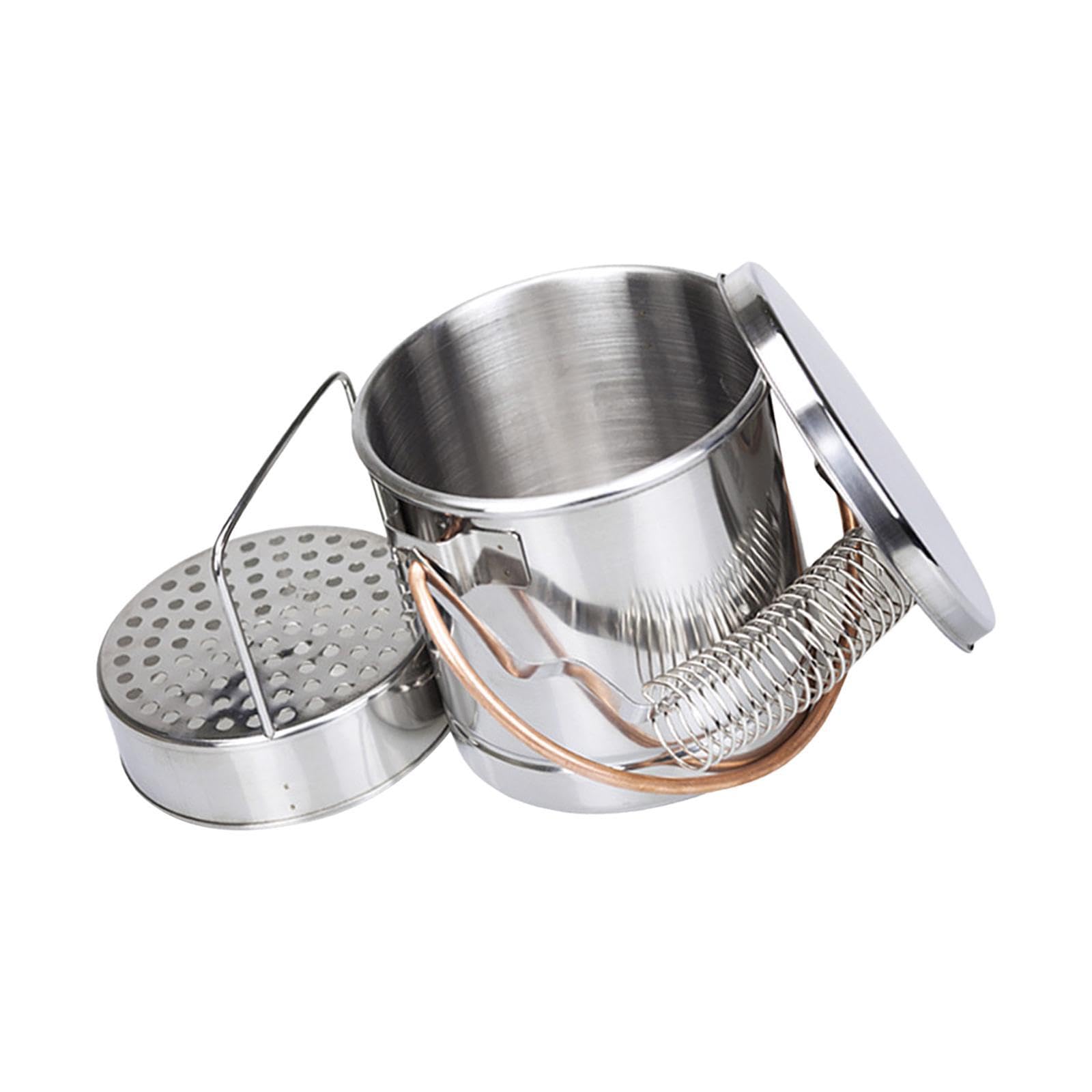 Cubeta compacta para limpieza de pinceles con estructura de acero inoxidable que ofrece un eficiente de pinceles y con filtro extraíble. Herramientas