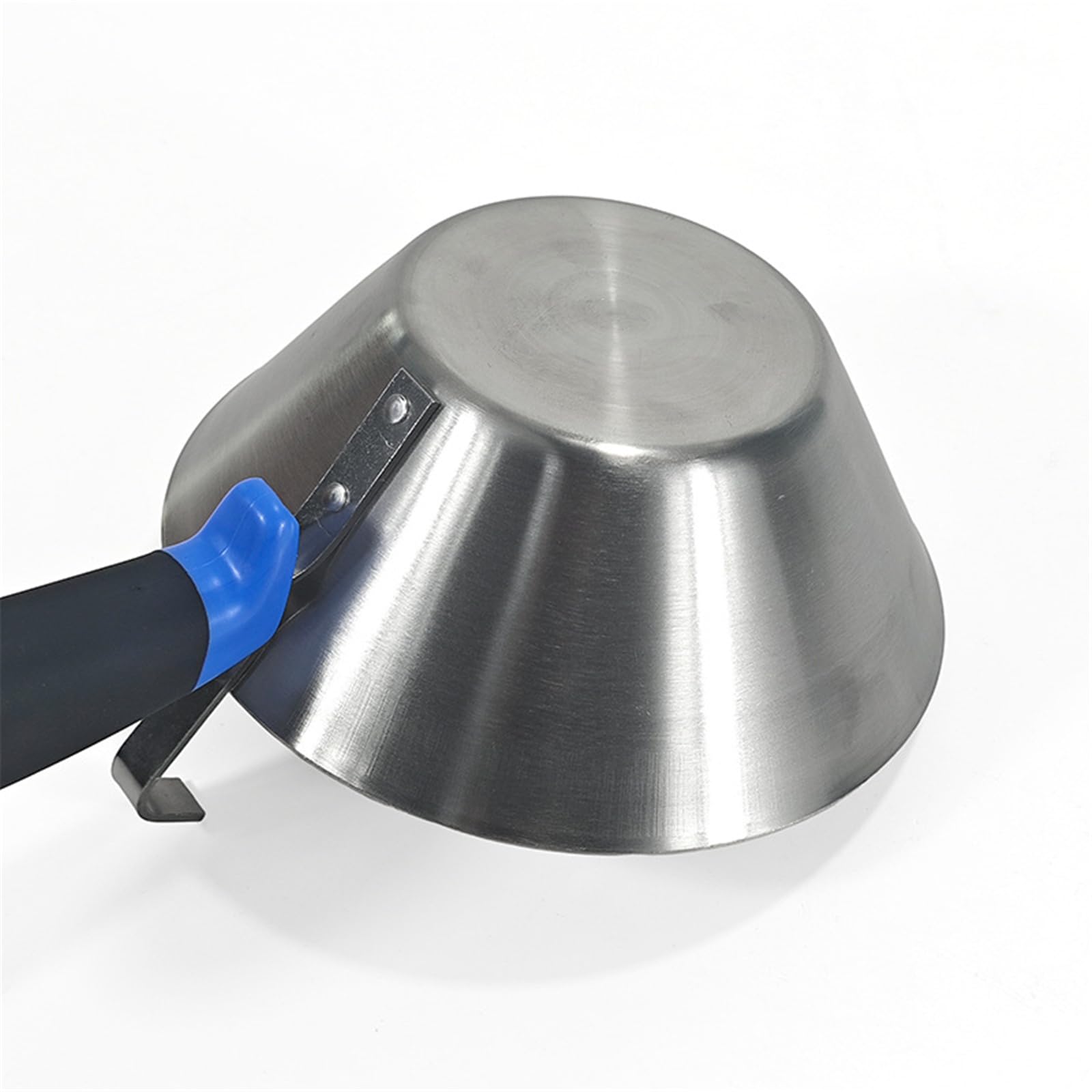Vaschetta per malta per intonacare le pareti in acciaio inossidabile, ciotola conica da 18 cm con impugnatura per lavori manuali trasporto e finitura del cemento Utilizzare la vaschetta per malta