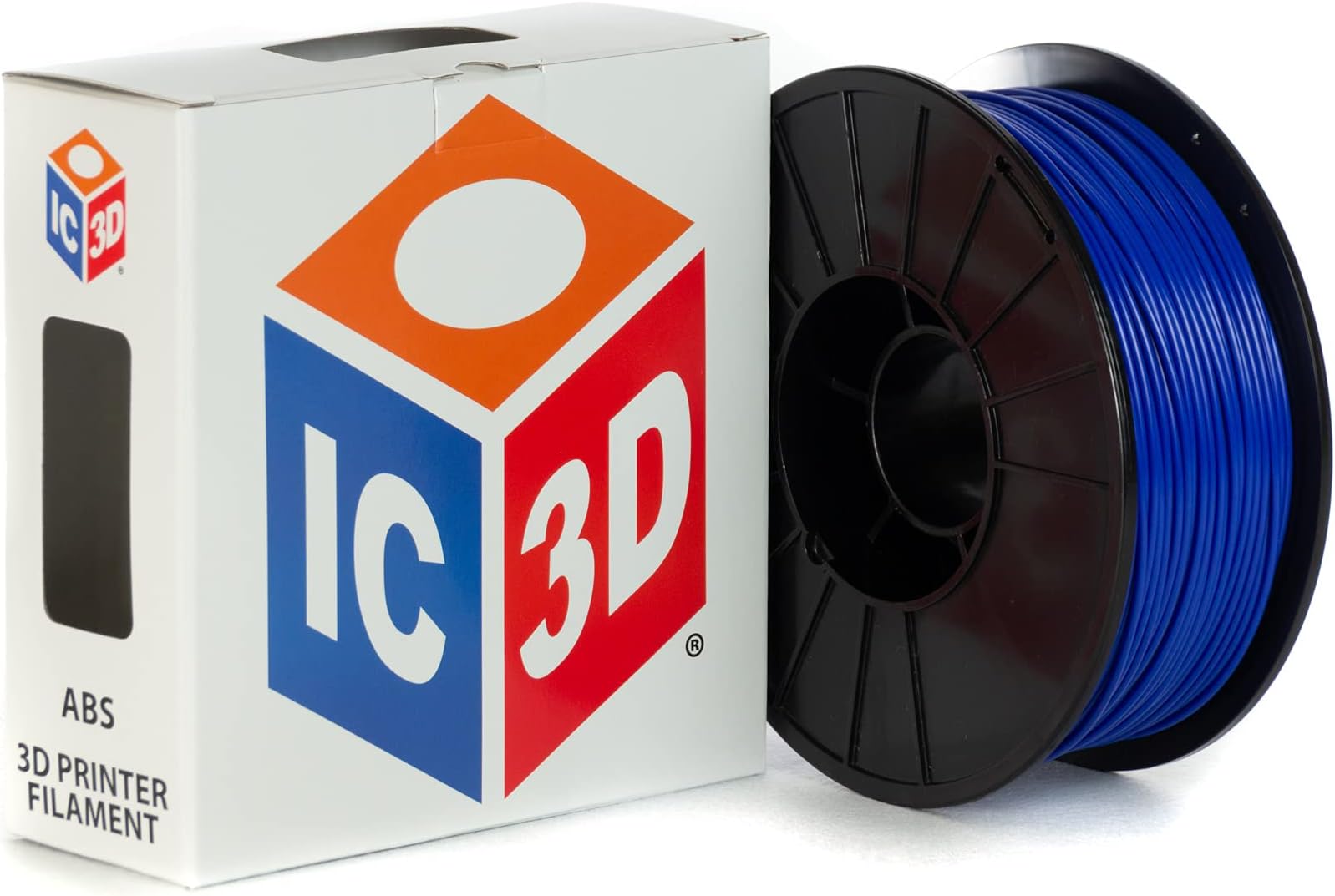 IC3D1.75mm ABS 3D Printer Filament - Dimensional Accuracy +/- 0.05mm - Professional Grade 3D Printing Filament - Made in USA 1 kg blue ABS1752Blue 1
