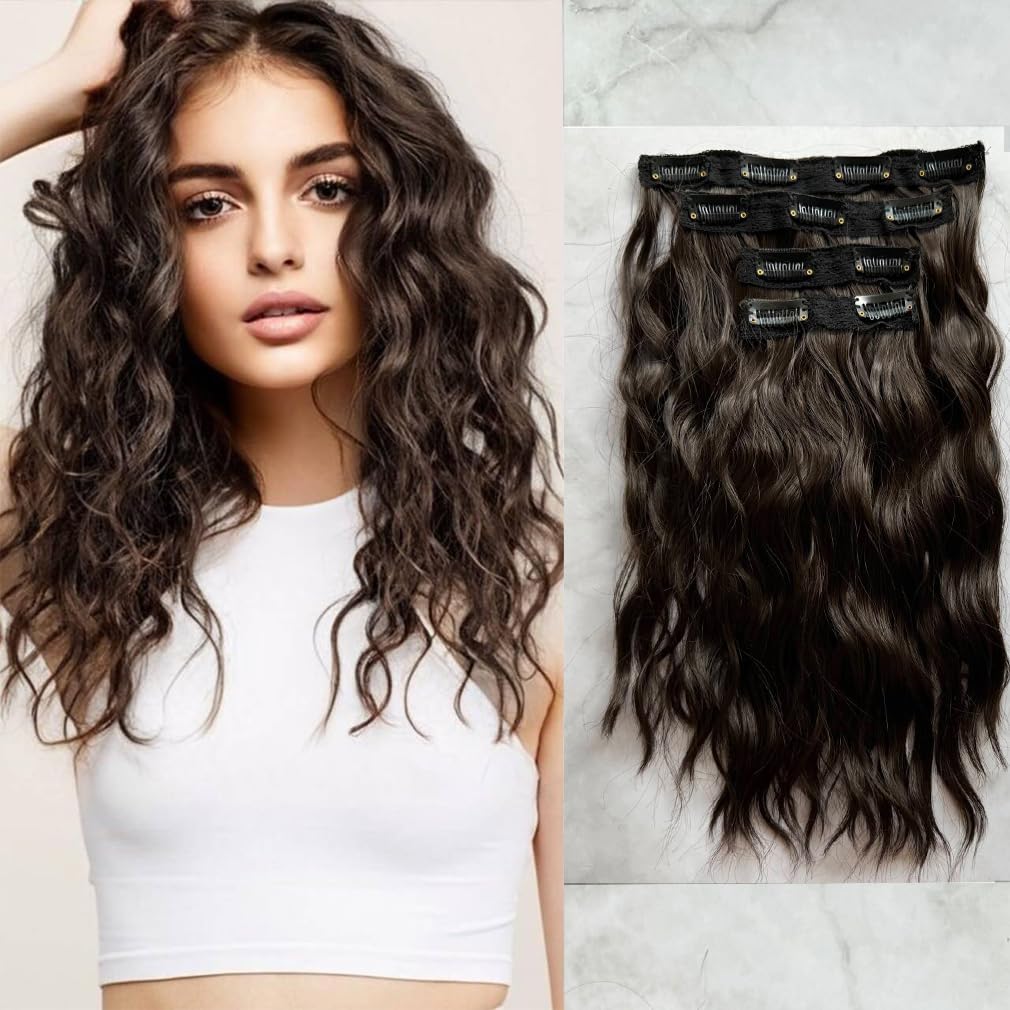 Demi-Perruque Longue Ondulée 60 Cm - Brun Doré Clair - Synthétique - Neuf Avec Étiquettes - Réf 15/12