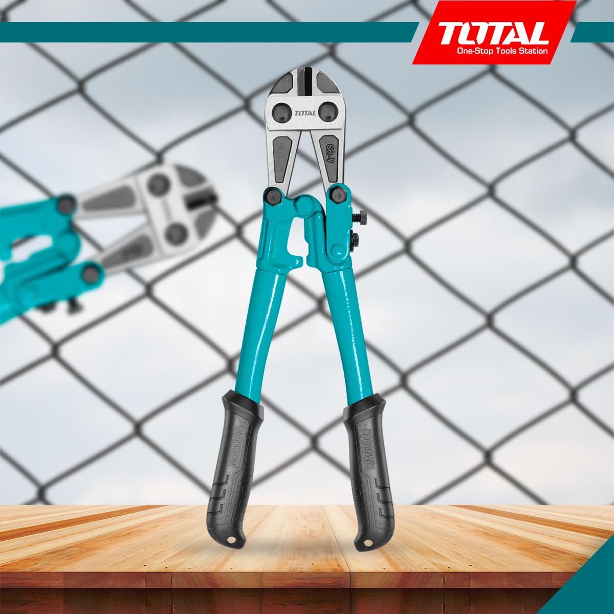 TOTAL - Pinze - 12'' in acciaio - Acciaio - Cromo Vanadio - Ideali per l'edilizia - Dimensioni: 750 mm