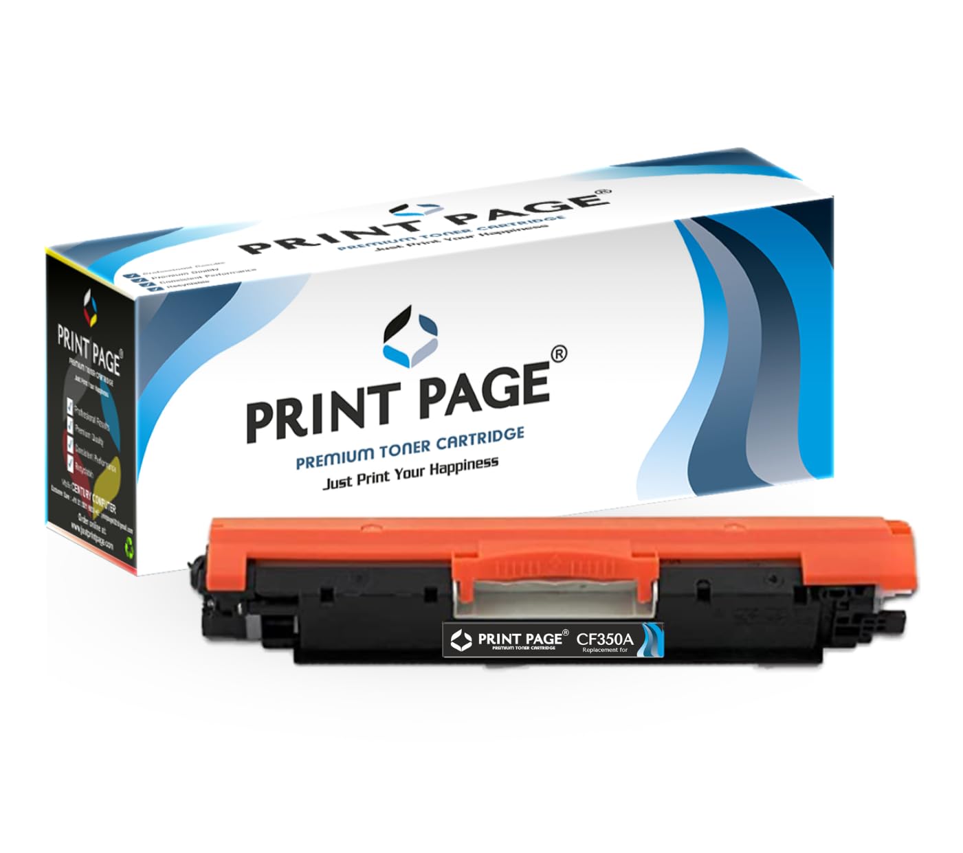 Print Page 130A Toner Cartridge Compatible for CF350A for Color LJ Pro Printers MFP M176, M176FN, M177, M177FW, 200 MFP, Pro 100 MF (130A - Black)-image-20