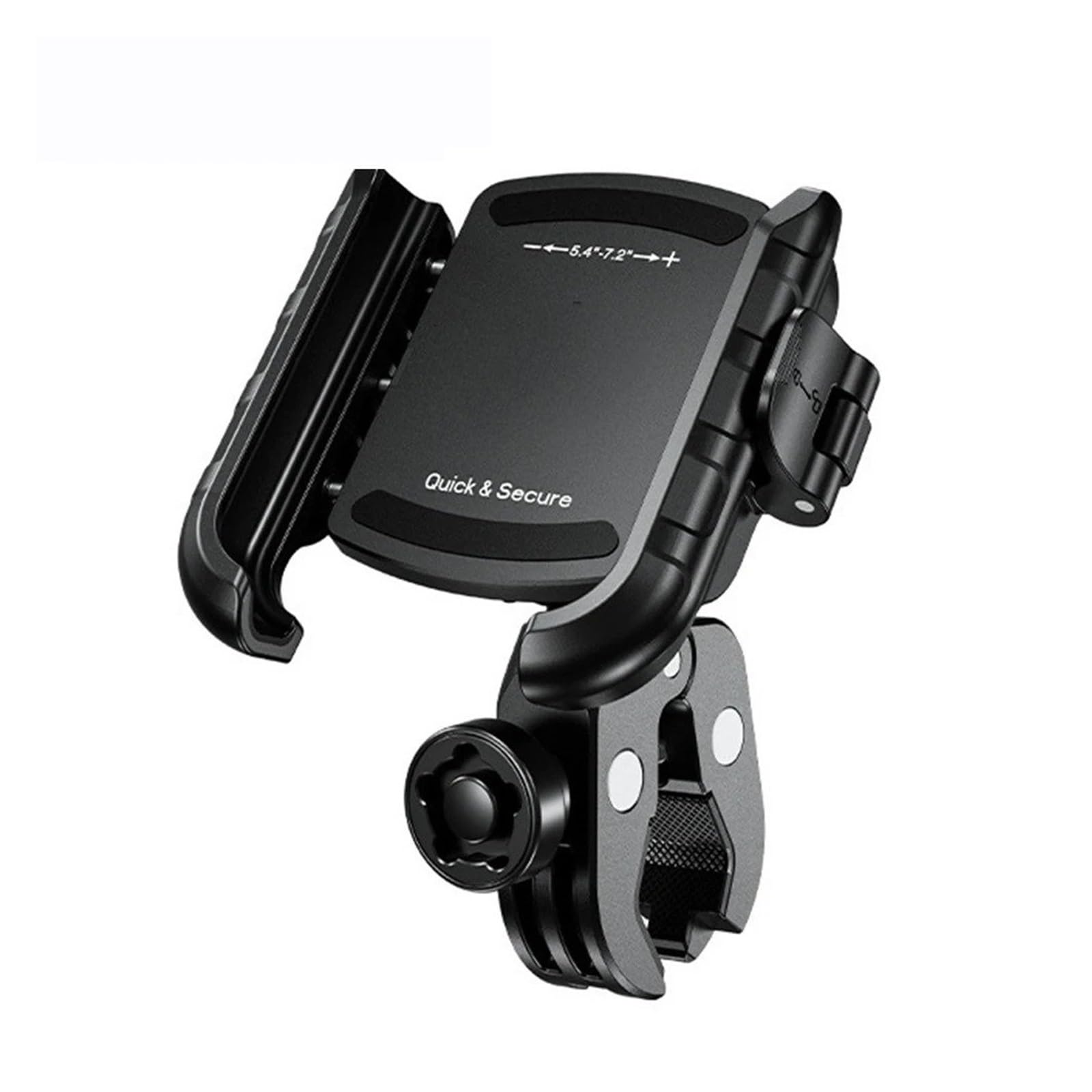 Support de téléphone pour moto scooter fixation vélo quad base aluminium stable M8S Noir - 7