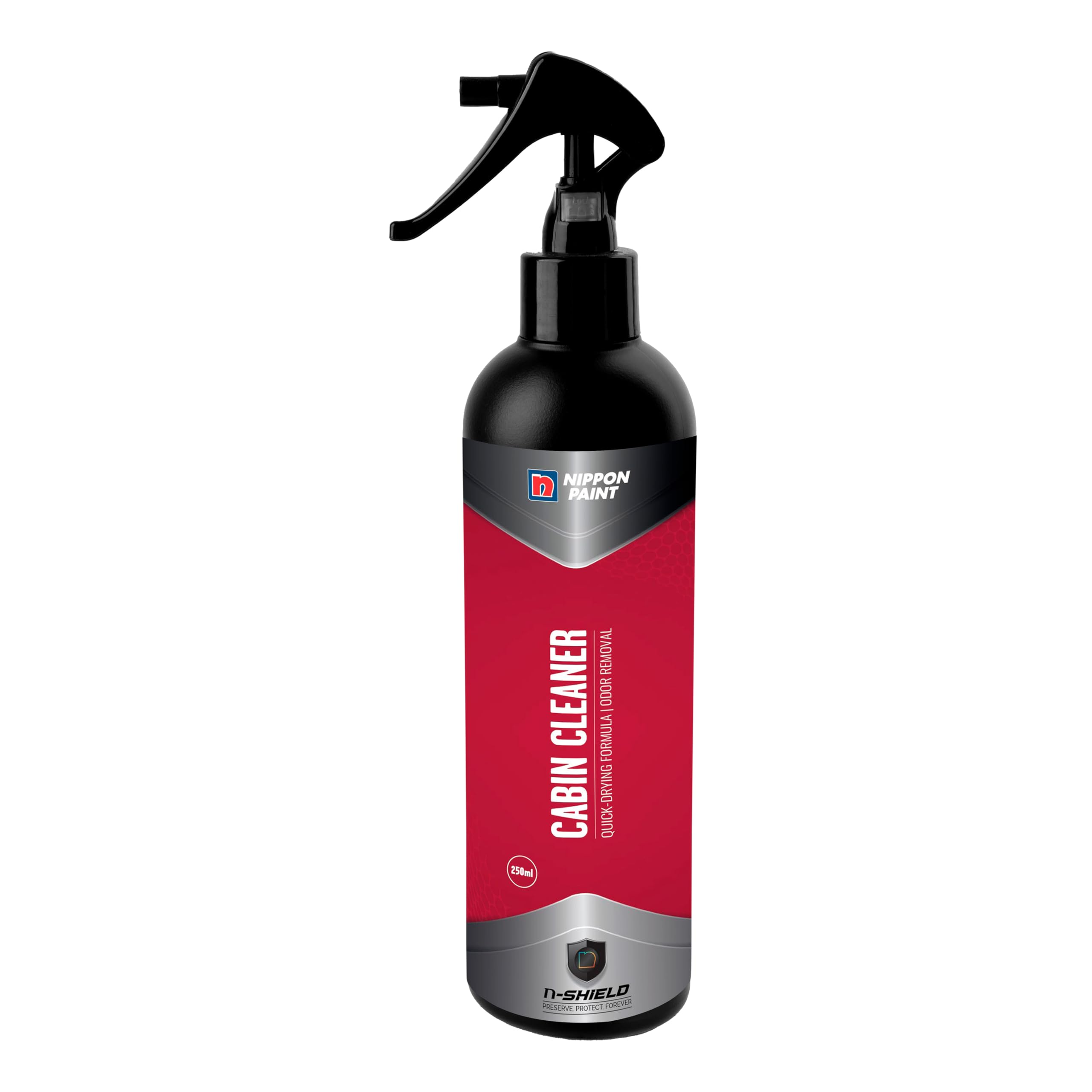 Nippon Paint n-Shield Cabin Cleaner Spray 250ml | Car Interior & Dashboard Cleaner, Removes Dust, Dirt & Stains, Fresh Finish