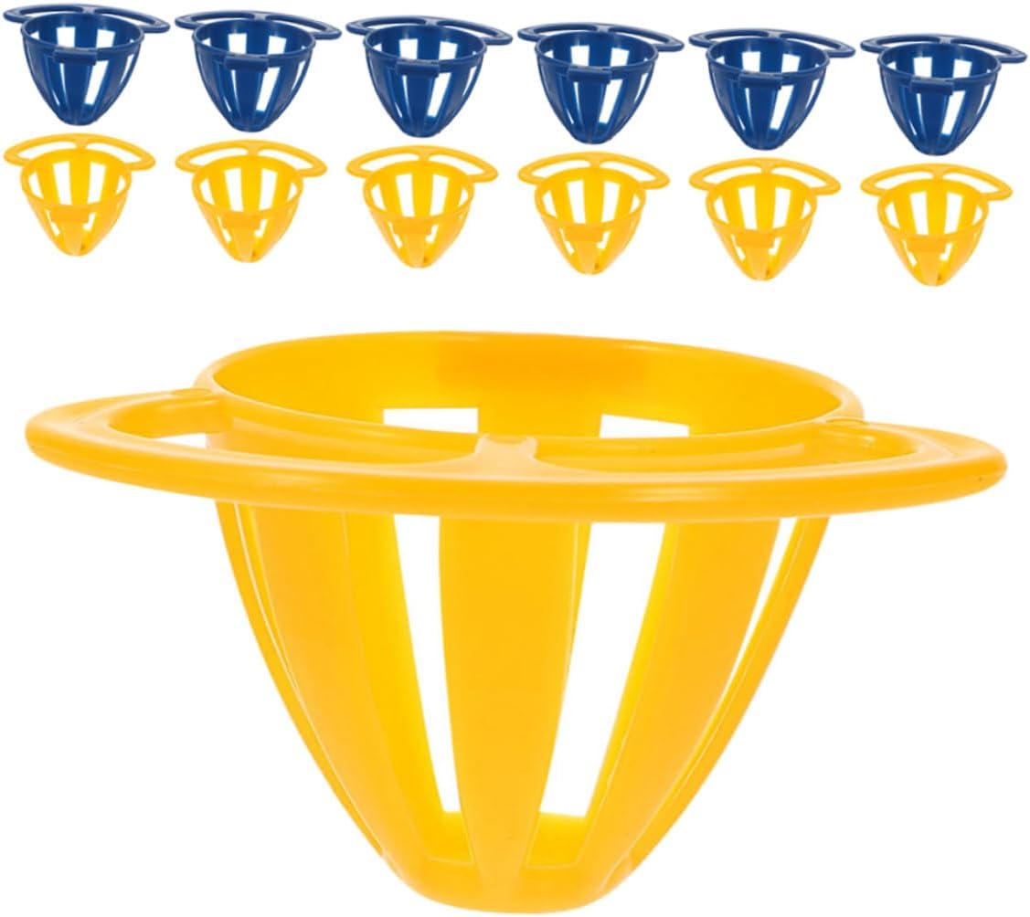 Luxshiny 20pcs Bird Cage Food Basket Hanging Foraging Food Bowl Iron Wire Wild Bird Treat Holder for Parakeet Cockatiel Feeding Supplies