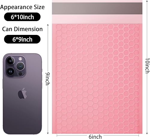 Miniatura 2 de packbabol Sobres de burbujas, sobres acolchados de burbujas de 6 x 9 pulgadas, paquete de 50 sobres de burbujas, opacos, autoadhesivos,