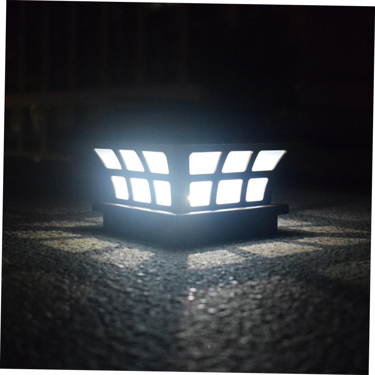 3 szt. Dekoracyjne lampy solarne na słupki ogrodzeniowe, latarnie ogrodowe, czapki solarne, czapki solarne na słupki ogrodzeniowe, oświetlenie krajobrazowe, lampy ogrodowe, lampy filarowe, lampy solar