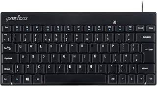 Perixx PERIBOARD-422 Wired USB-C Mini Keyboard, USB Type C Connector, UK QWERTY