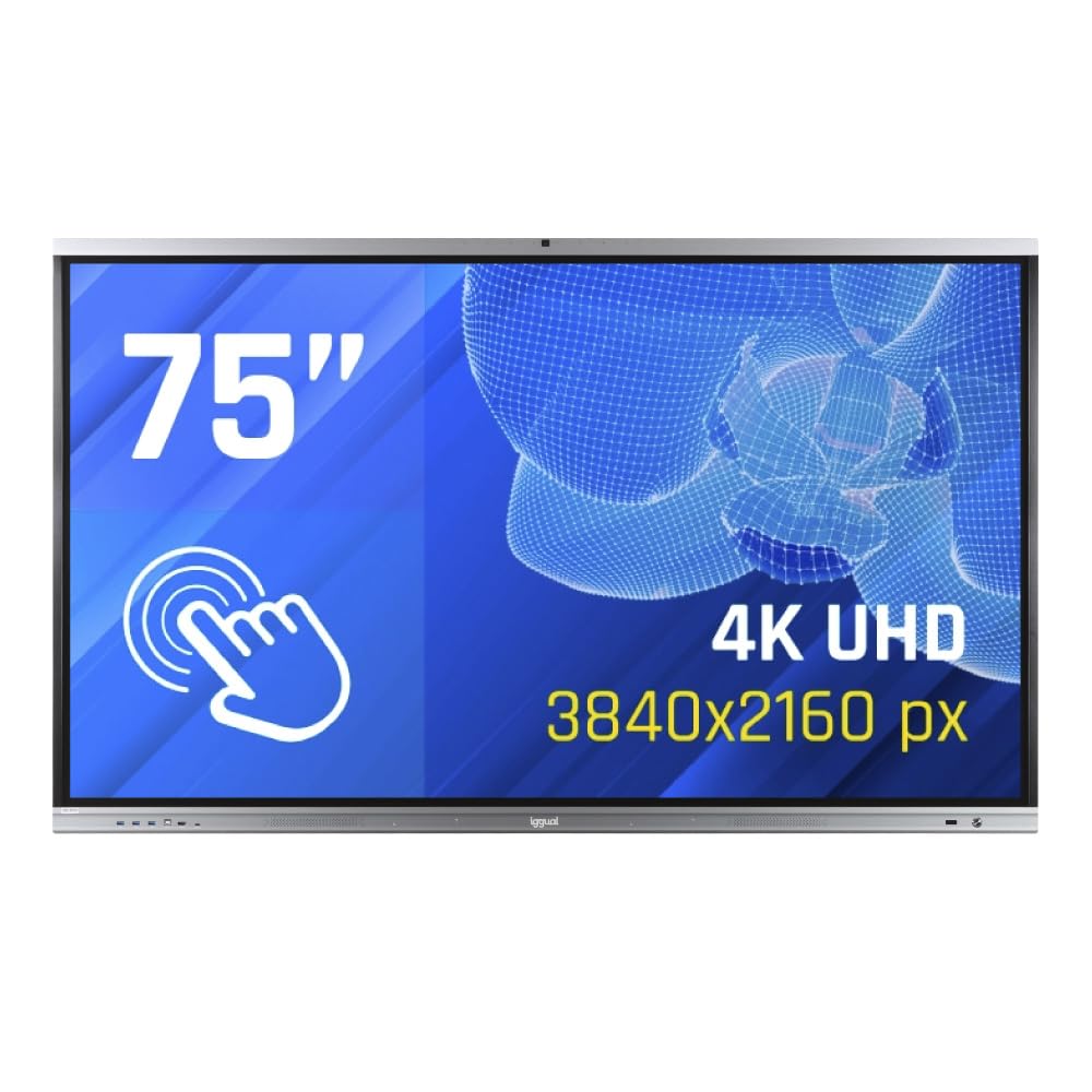 iggual Pantalla interactiva 4K ORCHID 75" Webcam