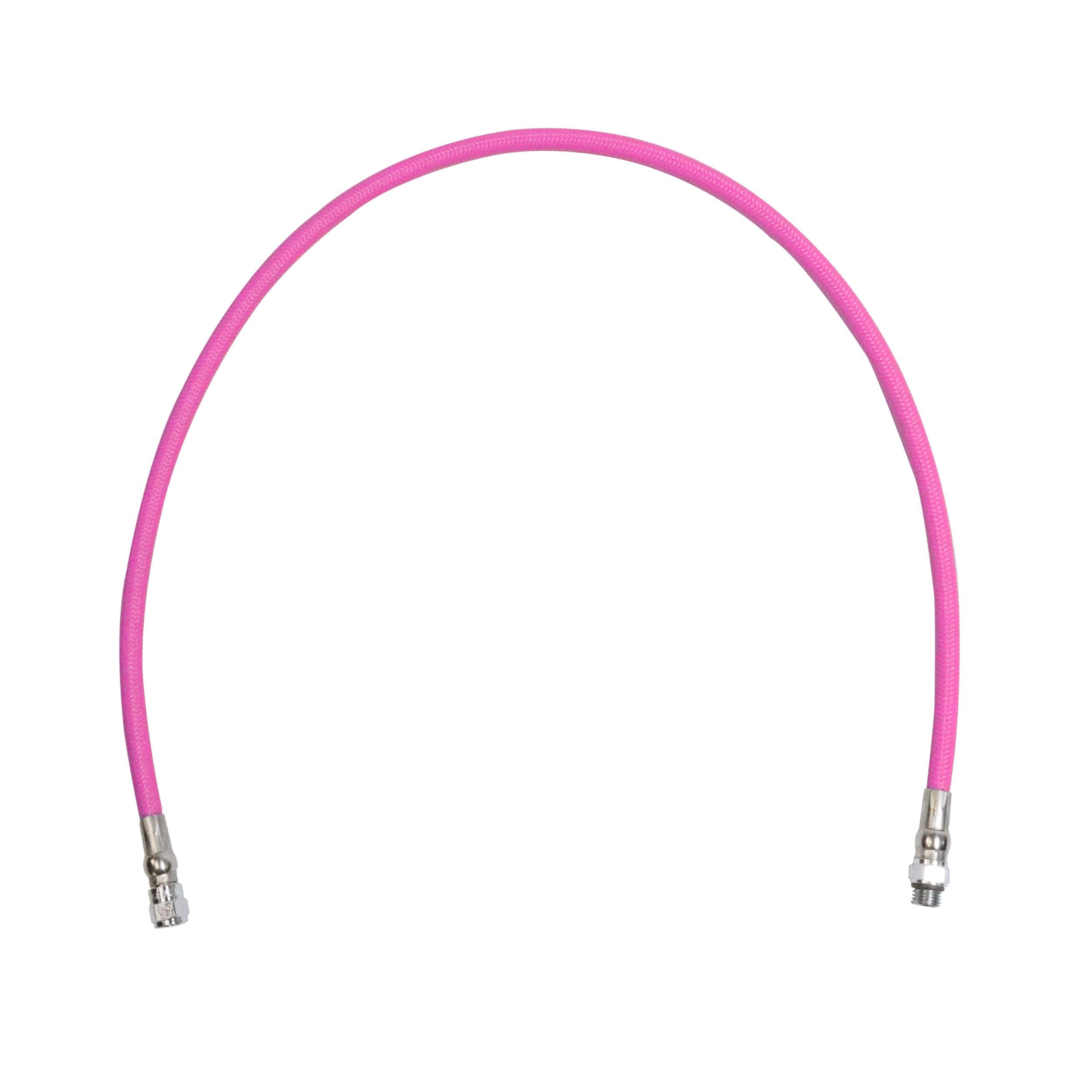 Manguera trenzada LP rosa para octopus con flexibilidad extrema de 24 pulgadas