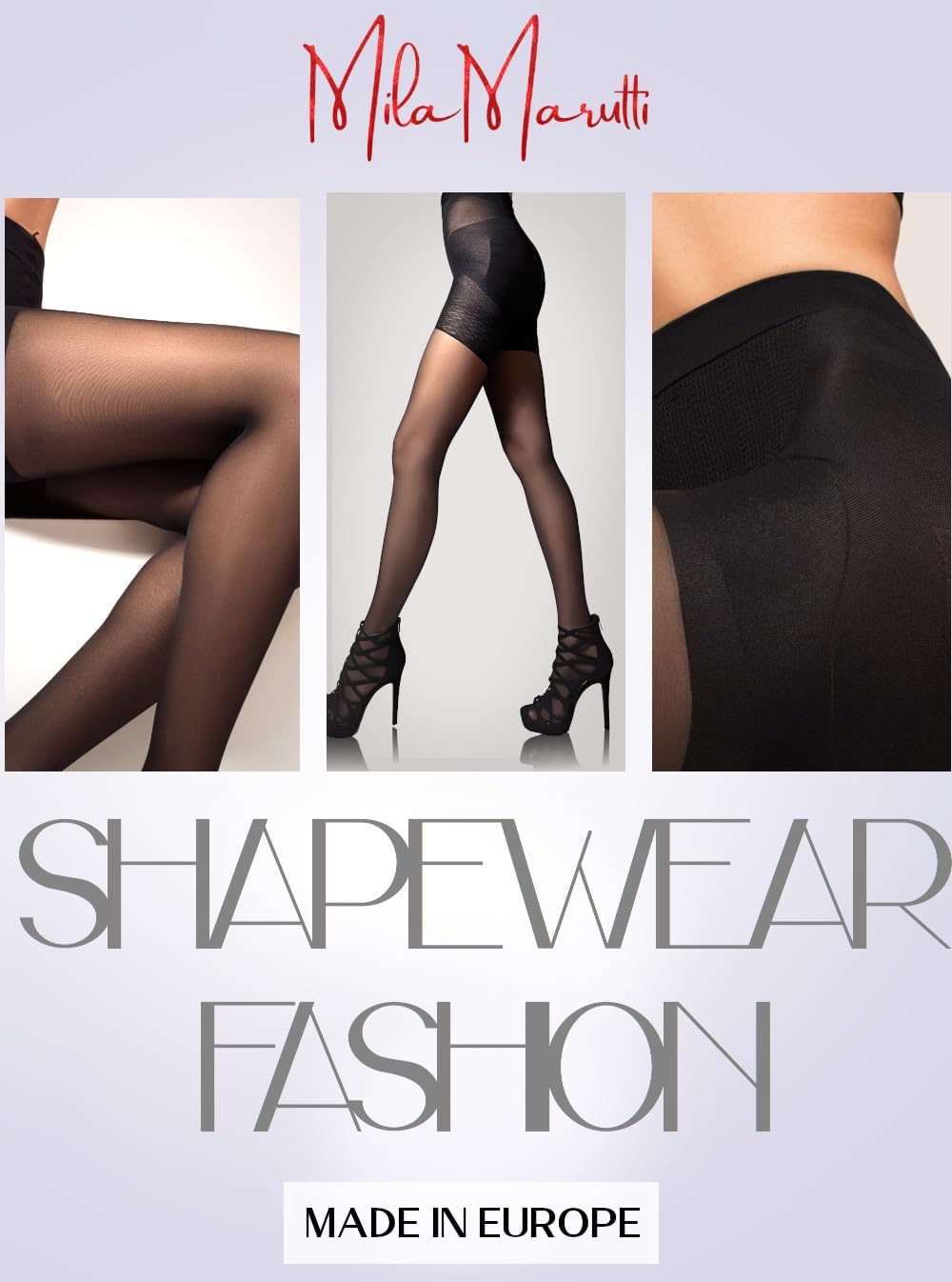 Mila Marutti Shaping Tights for Women | Sheer Slimming Pantyhose | Butt Lifting Nylons Stockings - Made in EU - Image 4